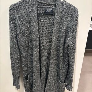 Abercrombie & Fitch Charcoal Open Cardigan Size XS